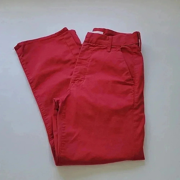 MOTHER The Tomcat Prep Jeans Poppy Red Killing Time - Picture 2 of 13